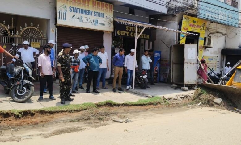 चास नगर निगम ने चलाया विशेष अतिक्रमण हटाओ अभियान, ₹6500 जुर्माना वसूला