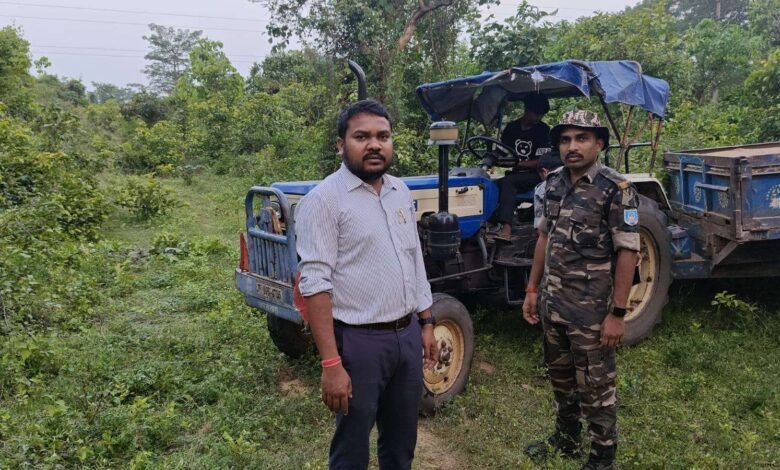 खनन विभाग ने चलाया सघन जांच अभियान, 02 ट्रैक्टर किया जप्त