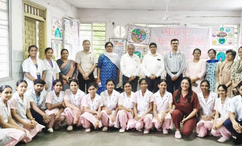 World Population Day awareness programme at Bokaro General Hospital with doctors and nursing students