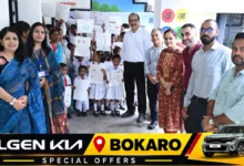 BSL सतर्कता जागरूकता अभियान के तहत चित्रांकन प्रतियोगिता में भाग लेते स्कूली बच्चे