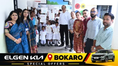 BSL सतर्कता जागरूकता अभियान के तहत चित्रांकन प्रतियोगिता में भाग लेते स्कूली बच्चे