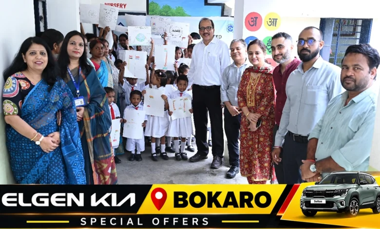 BSL सतर्कता जागरूकता अभियान के तहत चित्रांकन प्रतियोगिता में भाग लेते स्कूली बच्चे