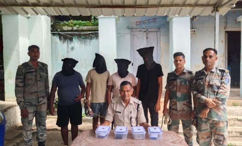 देवघर में साइबर अपराध के खिलाफ पुलिस की कार्रवाई और चार आरोपियों की गिरफ्तारी