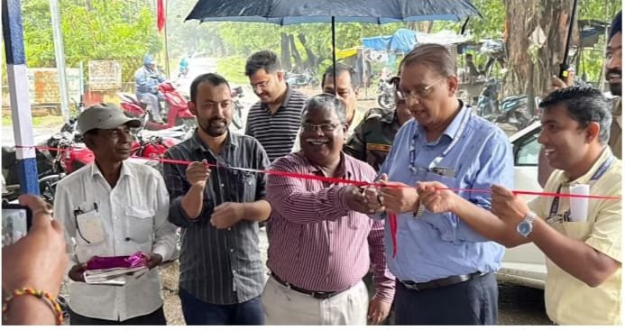 बोकारो थर्मल झारखंड चौक पर बस पड़ाव का उद्घाटन