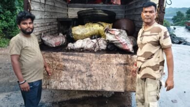 बेरमो में सीआईएसएफ की छापेमारी के दौरान बरामद अवैध कोयला