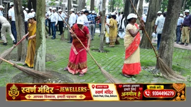 बोकारो इस्पात संयंत्र में स्वच्छता ही सेवा 2026 के तहत सामूहिक श्रमदान करते अधिकारी और कर्मचारी
