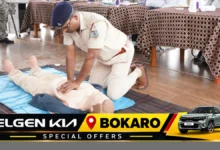 बोकारो पुलिस लाइन में पुलिस जवानों को सिविल डिफेंस और फर्स्ट एड प्रशिक्षण